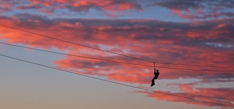 FlyingFox im Hochseilgarten